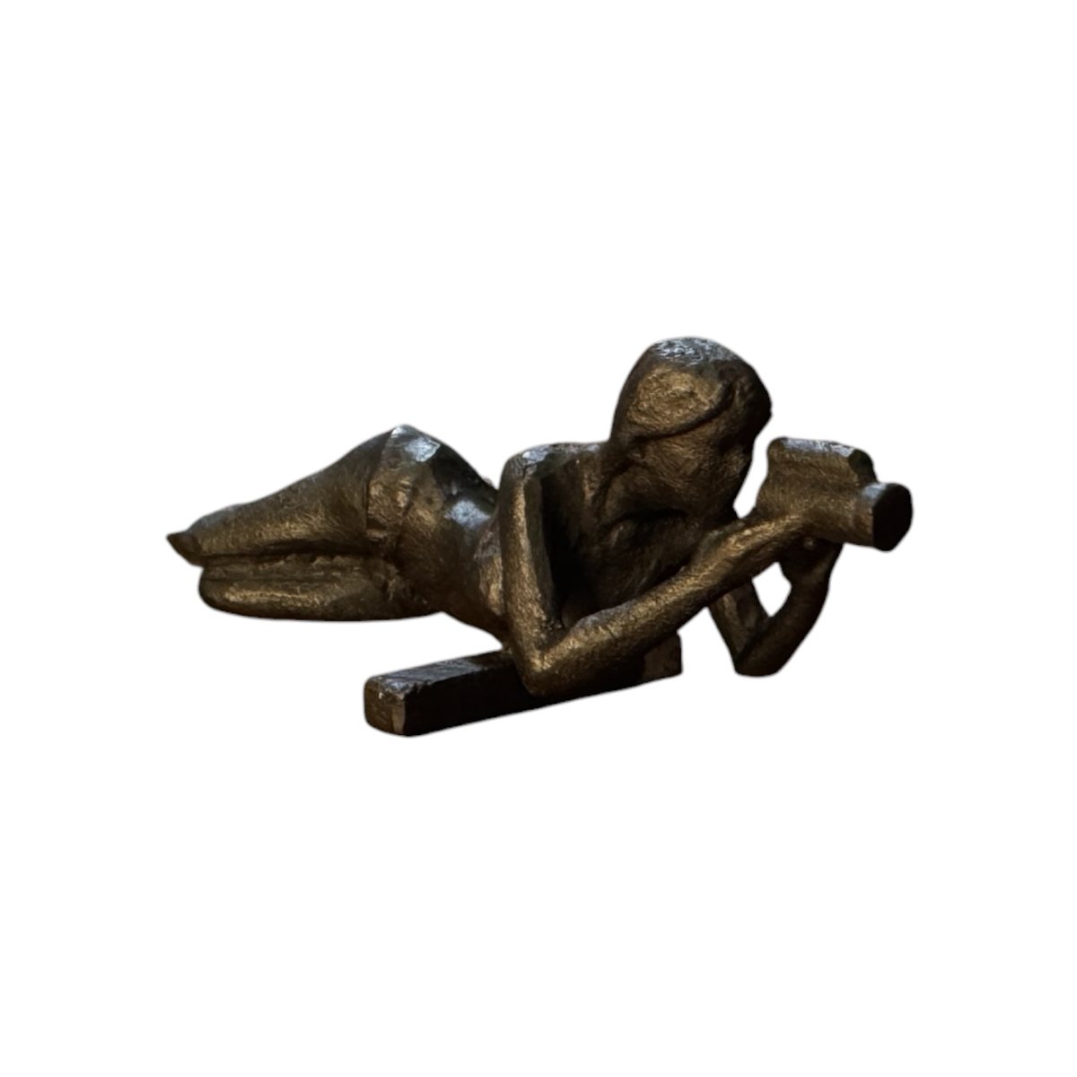 Spotter G figure shown as a sculpted art object on a clean studio background
